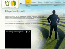 Tablet Screenshot of koerperintelligenz.at